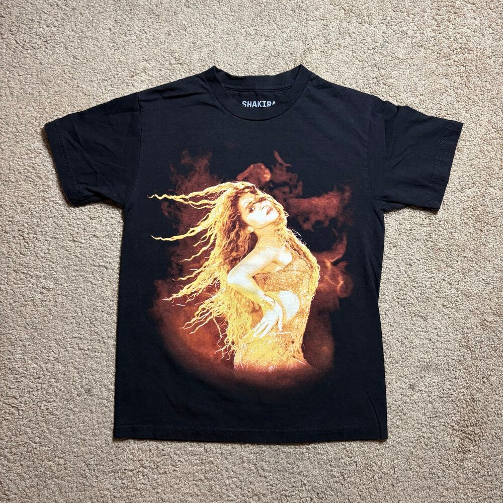 Shakira Her Hips Don’t Lie Tour Las Vegas Exclusive 2025 Black T-Shirt Sz S